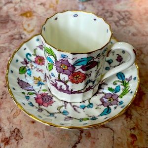 ROYAL WORCESTER 
Flat Demitasse Cup & Saucer
Set